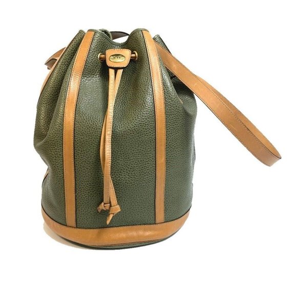 AUTHENTIC DIOR CDHardware purse Shoulder strap Shoulder Bag Leather khaki - Picture 1 of 12